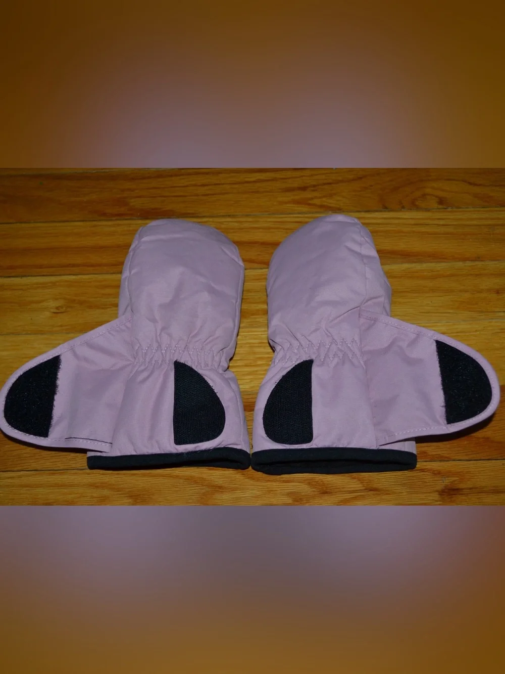 Youth girls Lily & Dan pink winter gloves /mittens, size small